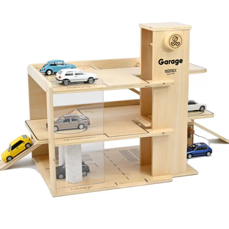 NOREV Jouets Garage, Voitures<Garage En Bois 3 Etages