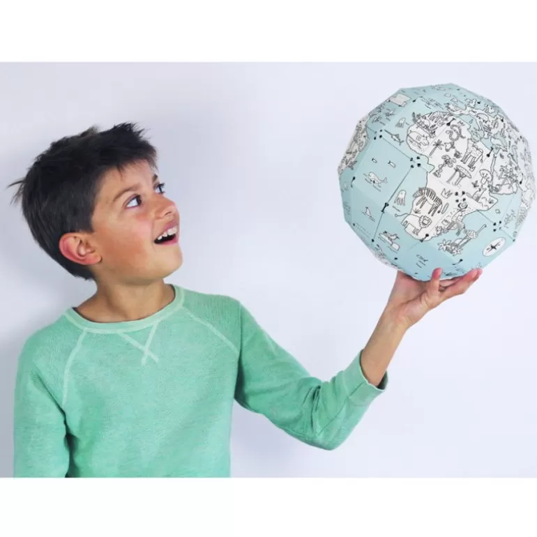 PIROUETTE Cacahouète Jeux Pirouette Cacahouète<Globe Terrestre 3D A Assembler Et A Colorier