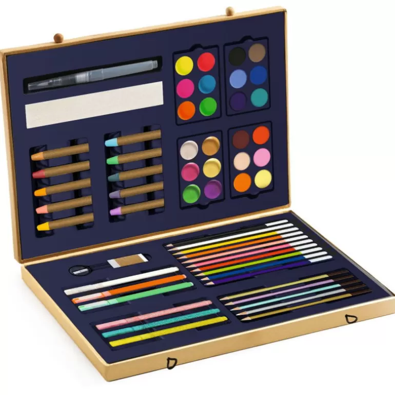 Djeco Feutres Et Gouaches<Grande Boite De Couleurs Etincelantes "Sparkling Box" 9797