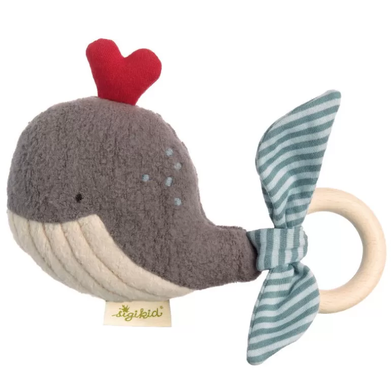 SIGIKID Peluches Et Doudous Sigikid<Hochet Baleine Bio 38997