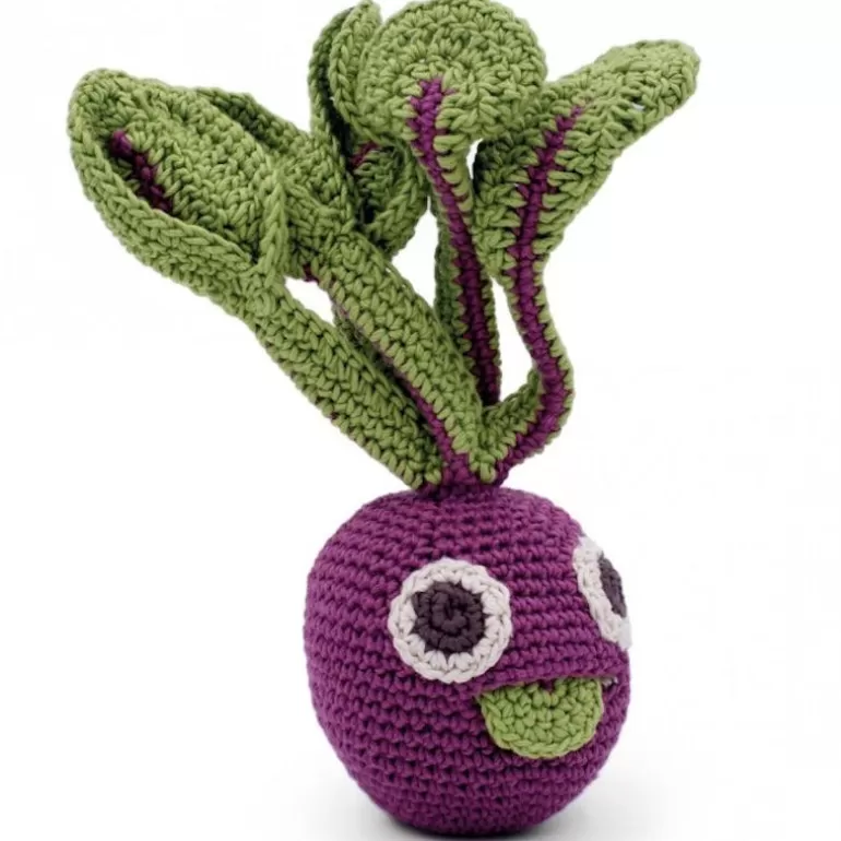 MyuM Jouets Cuisine, Dînette<Hochet Betterave En Crochet "The Veggy Toys", Coton Bio