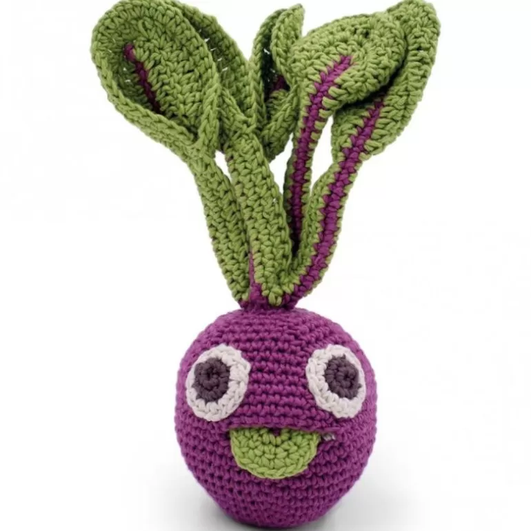 MyuM Jouets Cuisine, Dînette<Hochet Betterave En Crochet "The Veggy Toys", Coton Bio