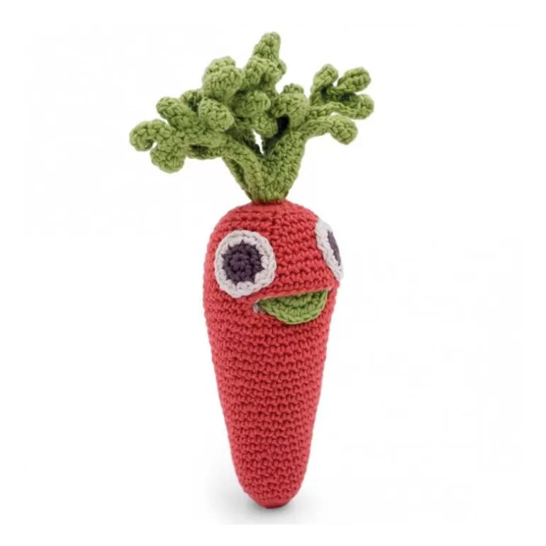 MyuM Jouets Cuisine, Dînette<Hochet Carotte En Crochet "The Veggy Toys", Coton Bio