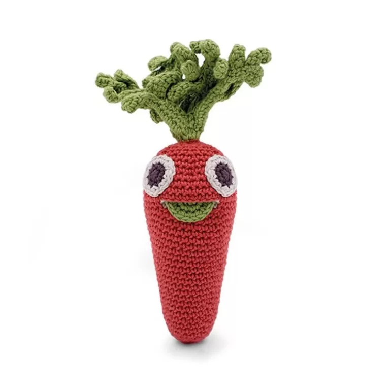 MyuM Jouets Cuisine, Dînette<Hochet Carotte En Crochet "The Veggy Toys", Coton Bio