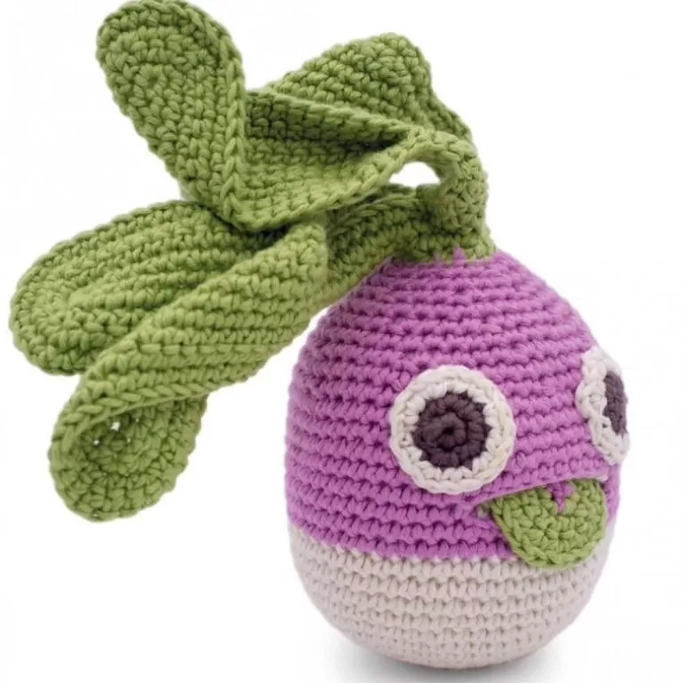 MyuM Jouets Cuisine, Dînette<Hochet Navet En Crochet "The Veggy Toys", Coton Bio