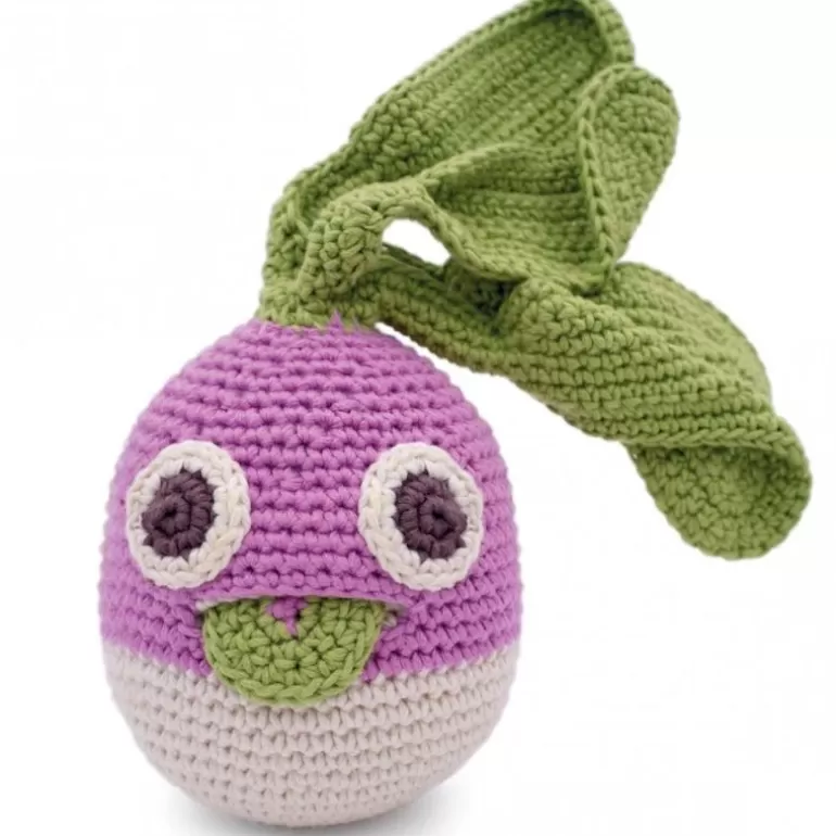 MyuM Jouets Cuisine, Dînette<Hochet Navet En Crochet "The Veggy Toys", Coton Bio