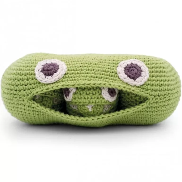 MyuM Jouets Cuisine, Dînette<Hochet Petits Pois En Crochet "The Veggy Toys", Coton Bio