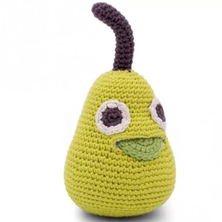 MyuM Jouets Cuisine, Dînette<Hochet Poire En Crochet "The Veggy Toys", Coton Bio