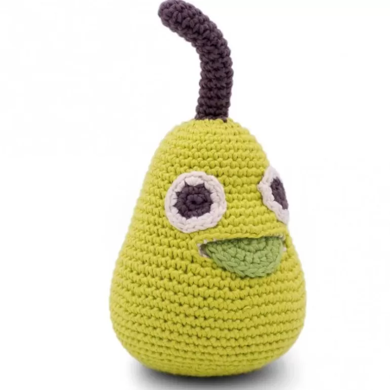 MyuM Jouets Cuisine, Dînette<Hochet Poire En Crochet "The Veggy Toys", Coton Bio