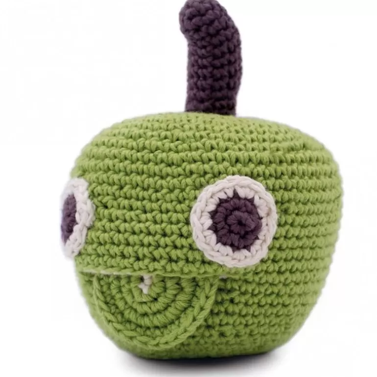 MyuM Jouets Cuisine, Dînette<Hochet Pomme En Crochet "The Veggy Toys", Coton Bio