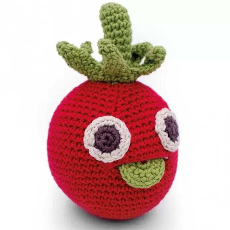 MyuM Jouets Cuisine, Dînette<Hochet Tomate En Crochet "The Veggy Toys", Coton Bio