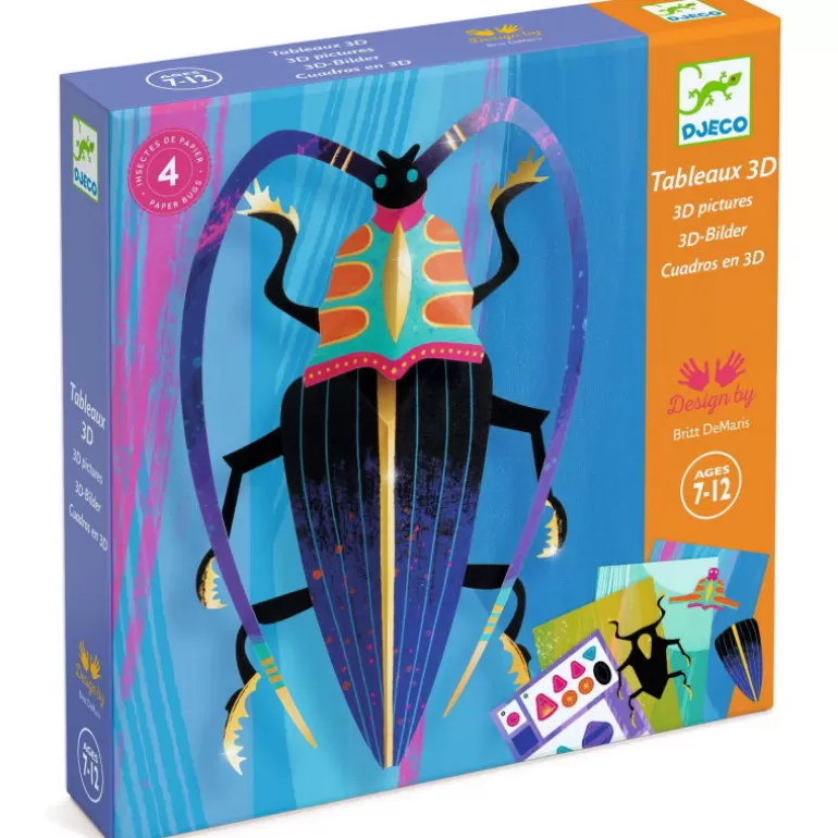 Djeco Paper Toys<Insectes En Papier "Paper Bugs" Tableaux En 3D 9449