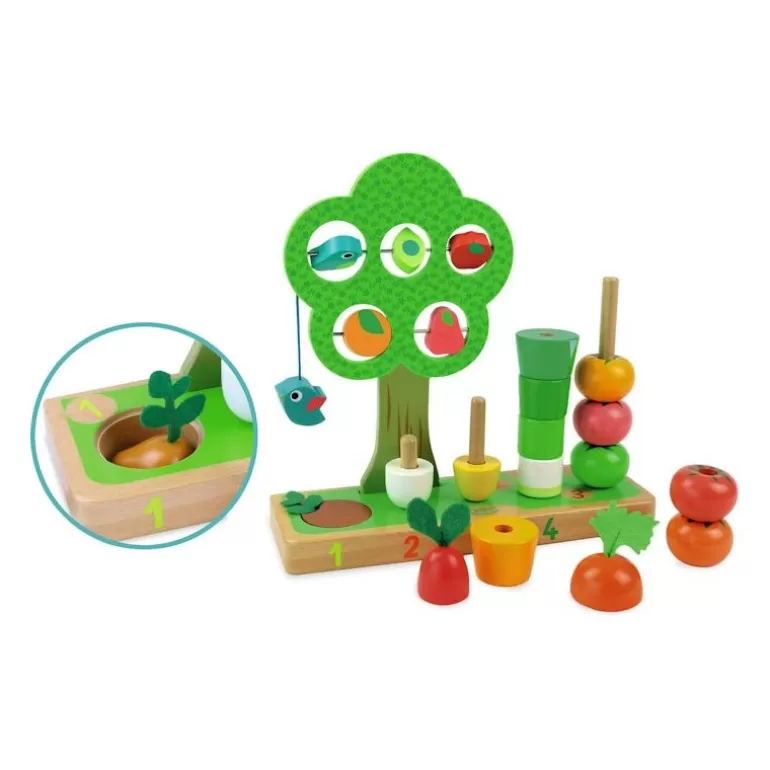 VILAC Jouets À Encastrer, Jouets À Empiler<J'Apprends A Compter Les Legumes 2469