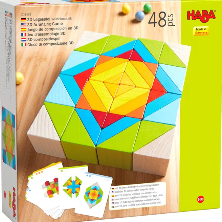 HABA Jouets Haba Fabriqués En Allemagne<Jeu D'Assemblage En 3D "Blocs Mosaïque" 305459