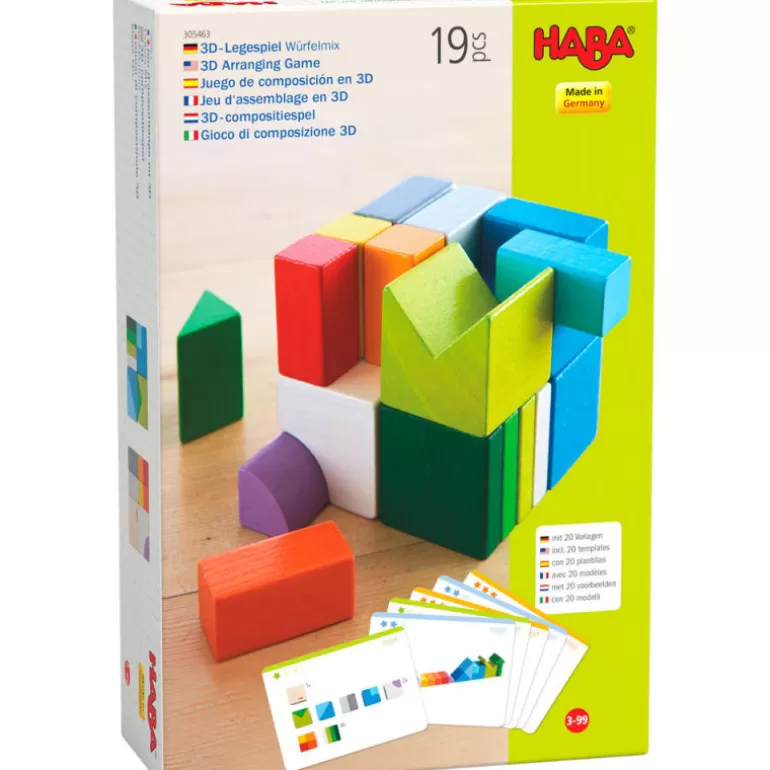 HABA Jouets Haba Fabriqués En Allemagne<Jeu D'Assemblage En 3D "Cubes Mix" 305463