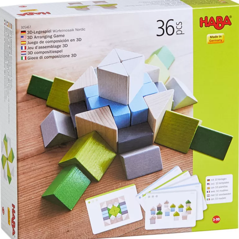 HABA Jouets Haba Fabriqués En Allemagne<Jeu D'Assemblage En 3D "Mosaïque Nordic" 305461