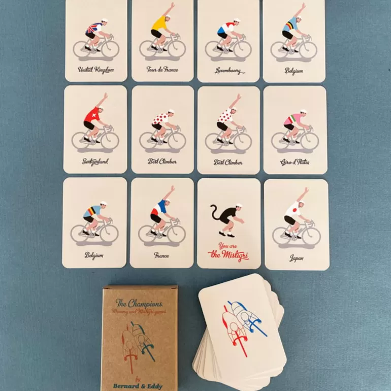 Bernard & Eddy Déco Design<Jeu De Cartes Memory Et Mistigri "Champions Cyclistes" Bernard Et Eddy