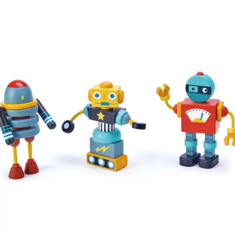 tender leaf toys Jeux De Construction<Jeu De Construction De Robots En Bois,