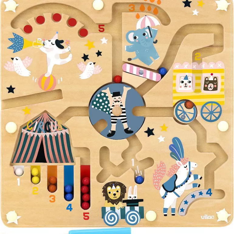 VILAC Jeux De Société<Jeu De Labyrinthe A Billes Magnetique "Cirque" Michelle Carlslund 8522