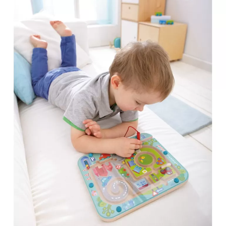 HABA Jeux De Société<Jeu De Labyrinthe A Billes Magnetique "La Ville" 301056