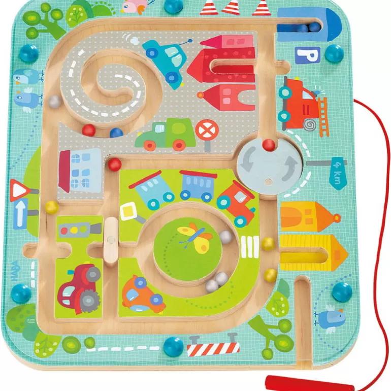HABA Jeux De Société<Jeu De Labyrinthe A Billes Magnetique "La Ville" 301056