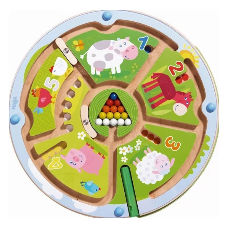 HABA Jeux De Société<Jeu De Labyrinthe A Billes Magnetique "Les Chiffres" 301473