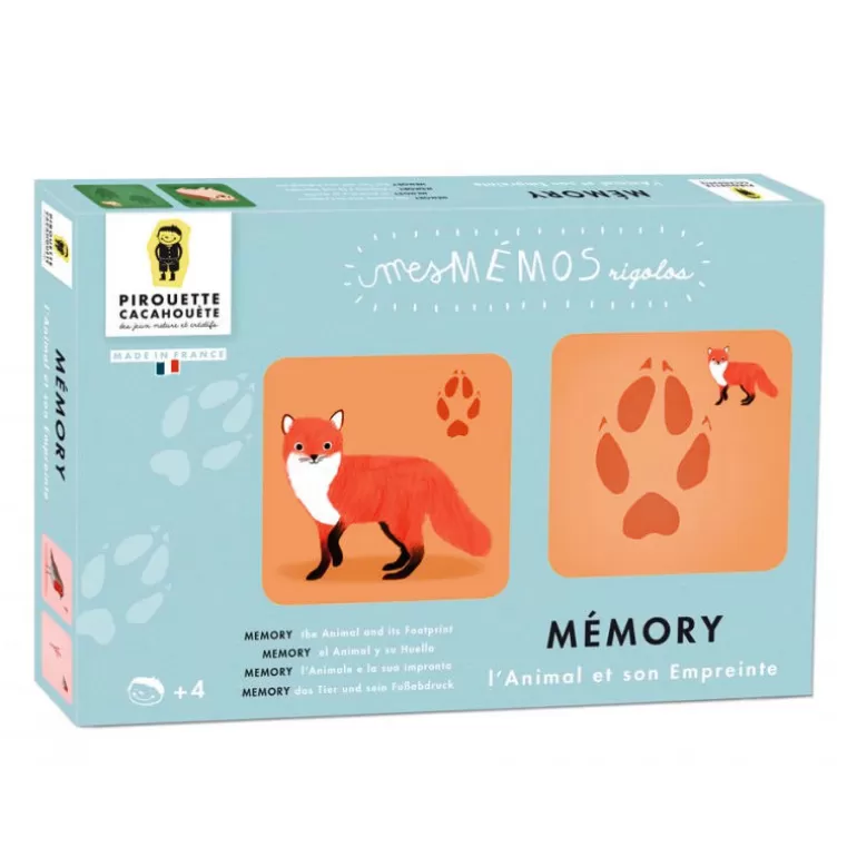 PIROUETTE Cacahouète Jeux Pirouette Cacahouète<Jeu De Memory 'L'Animal Et Son Empreinte'