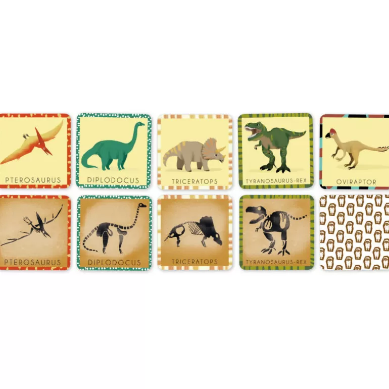 PIROUETTE Cacahouète Jeux Pirouette Cacahouète<Jeu De Memory 'Le Dinosaure Et Son Squelette'