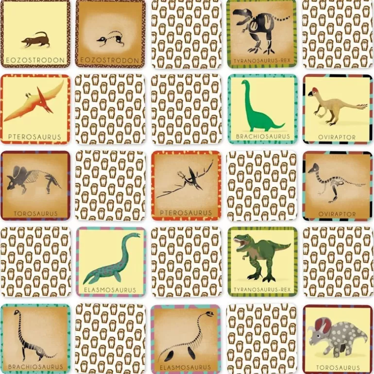 PIROUETTE Cacahouète Jeux Pirouette Cacahouète<Jeu De Memory 'Le Dinosaure Et Son Squelette'