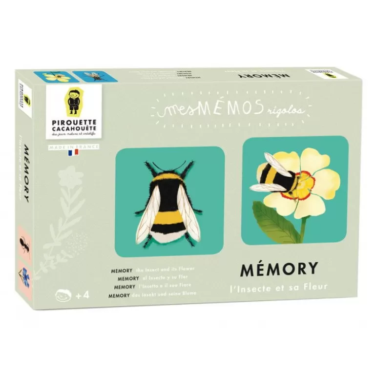 PIROUETTE Cacahouète Jeux Pirouette Cacahouète<Jeu De Memory 'L'Insecte Et Sa Fleur'