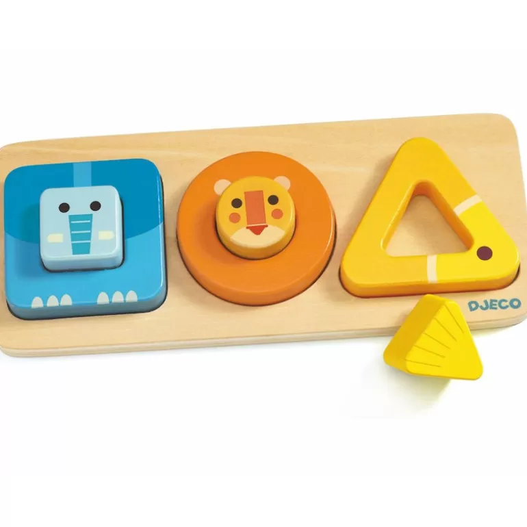 Djeco Puzzle Djeco<Jeu D'Encastrement En Bois 'Volubasic' 6209