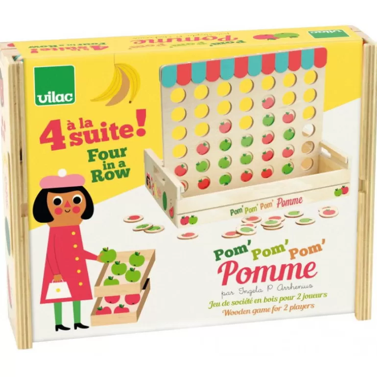 VILAC Jeux De Société<Jeu Des 4 Alignes "Pom Pom Pom" Ingela P. Arrhenius 7608