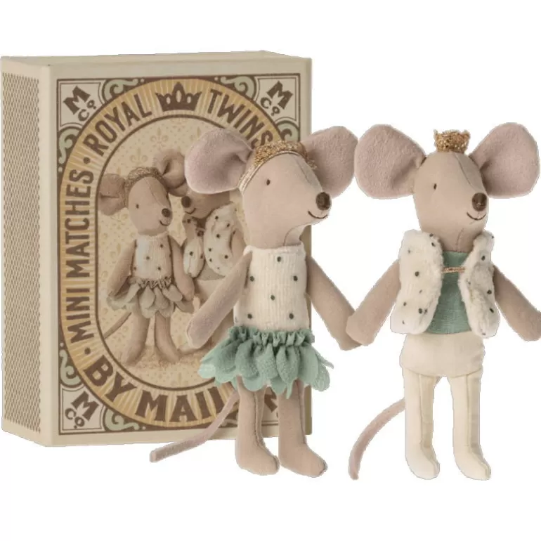 Maileg Maison De Poupee En Bois<Jumeaux Souris Royaux Dans Leur Boite