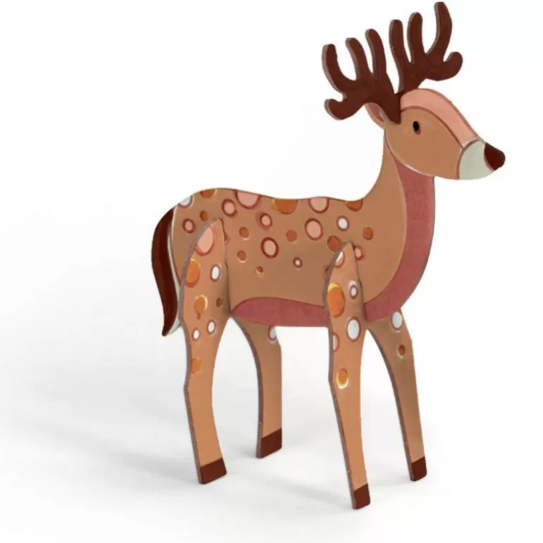 Djeco Paper Toys<Kit Animaux Diy "Foret" 8001 Color. Assemble. Play