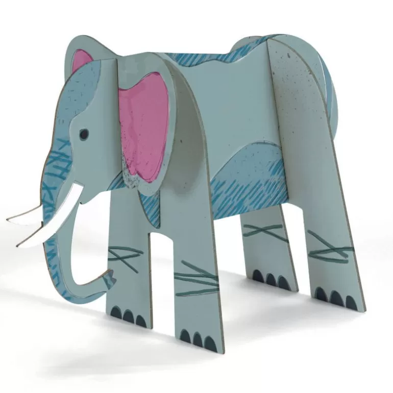 Djeco Paper Toys<Kit Animaux Diy "Savane" 8003 Color. Assemble. Play