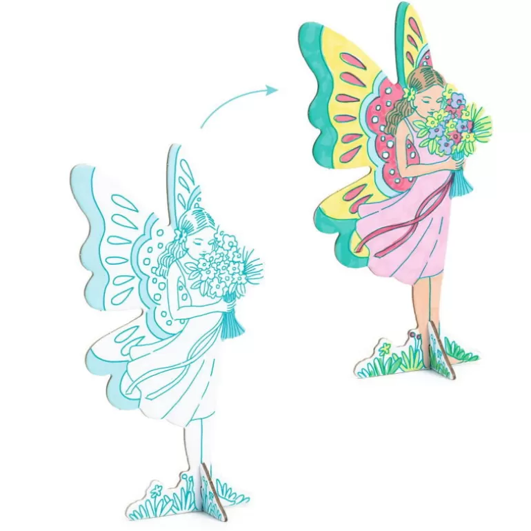 Djeco Paper Toys<Kit Figurines Fees Diy "Monde Feerique" 8008 Color. Assemble. Play