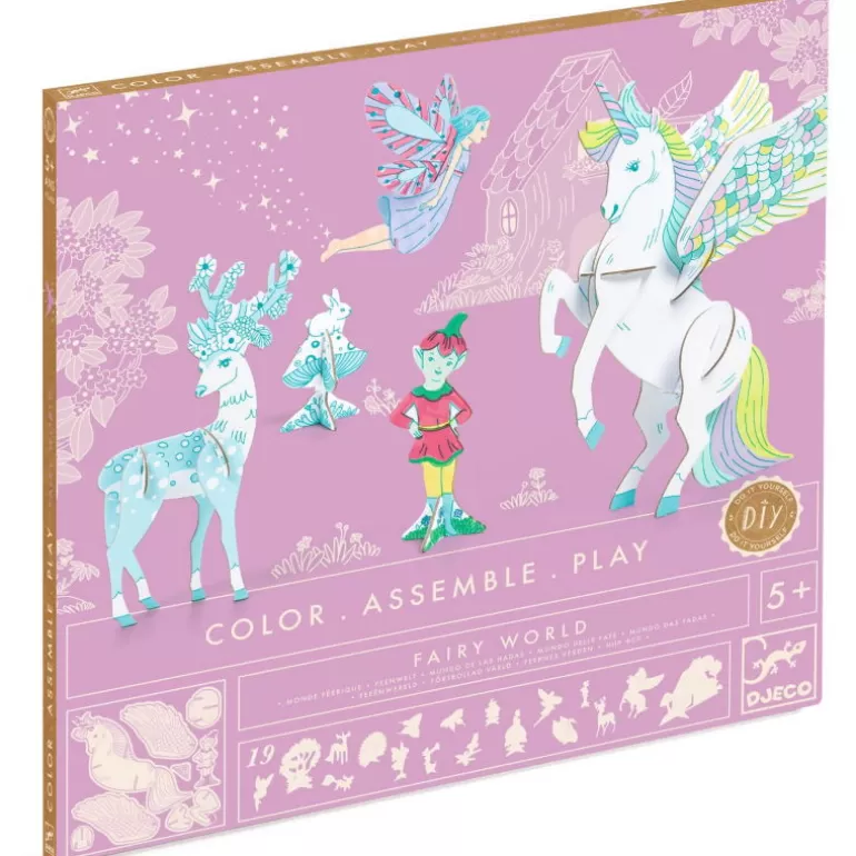 Djeco Paper Toys<Kit Figurines Fees Diy "Monde Feerique" 8008 Color. Assemble. Play