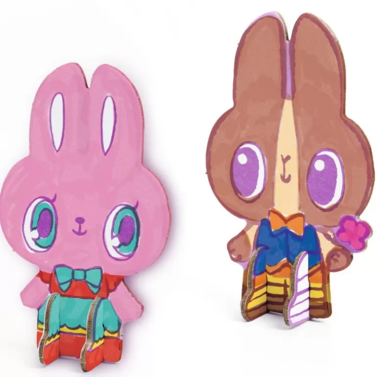 Djeco Paper Toys<Kit Figurines Kawai Diy "Kawaii World" 8007 Color. Assemble. Play