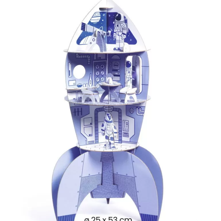 Djeco Paper Toys<Kit Fusee Spatiale Diy 8009 Color. Assemble. Play