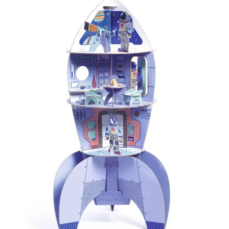 Djeco Paper Toys<Kit Fusee Spatiale Diy 8009 Color. Assemble. Play