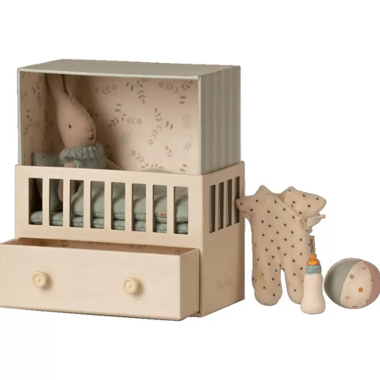 Maileg Maison De Poupee En Bois<La Chambre De Bebe Lapin