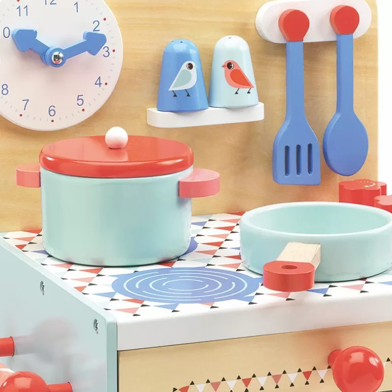 Djeco Jouets Cuisine, Dînette<La Cuisiniere Bleue 6507