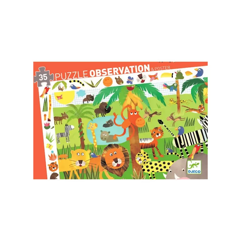 Djeco Puzzles Djeco<La Jungle, Puzzle 35 Pcs 7590