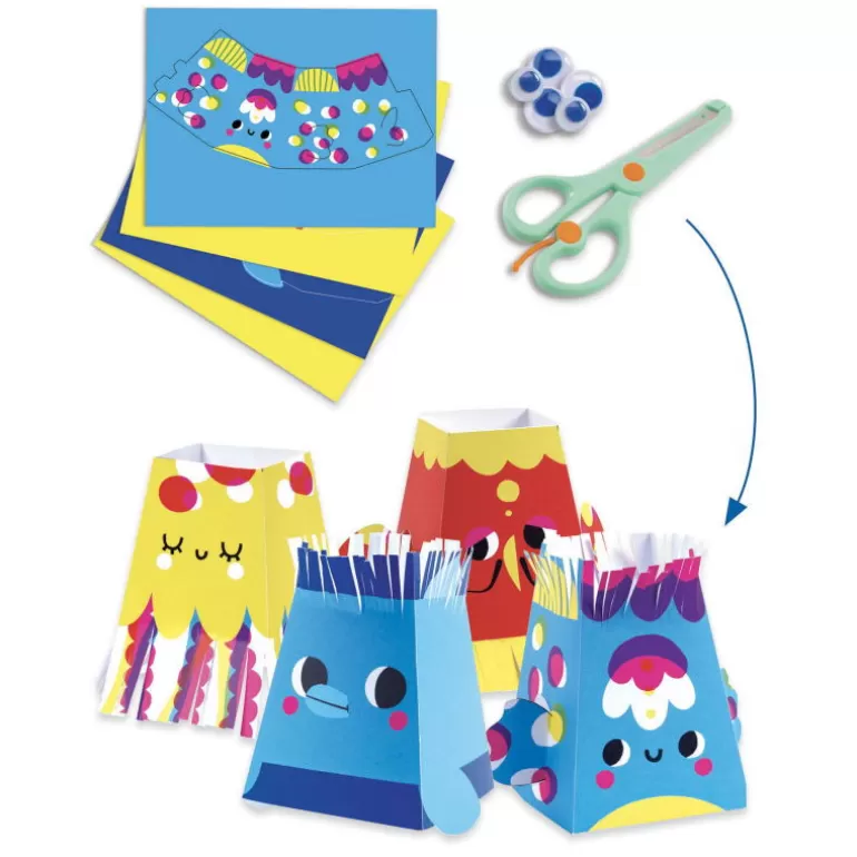 Djeco Paper Toys<La Mer Et Ses Plaisirs, Coffret D'Activites Creatives Pour Enfant 9294