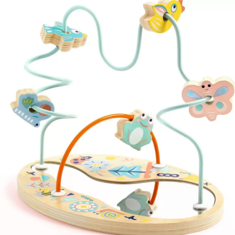 Djeco Jouets D'éveil, Hochets<Labyrinthe A Perles En Bois Babyloopi 6141