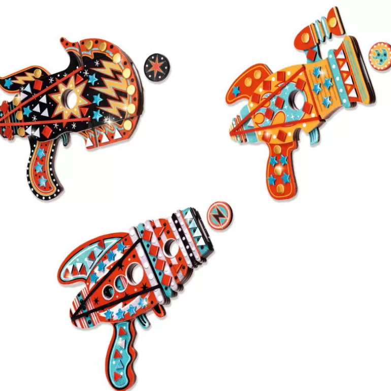 Djeco Décoration Enfants<Lanceurs De Jetons A Décorer "Kosmik" Diy 7913