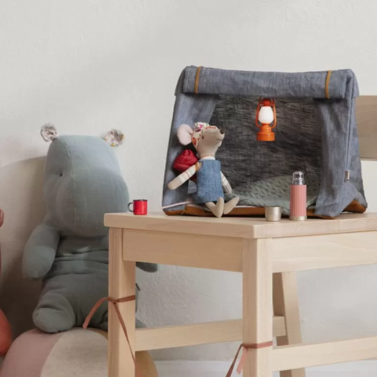 Maileg Maison De Poupee En Bois<Lanterne Vintage En Metal Orange Pour Souris