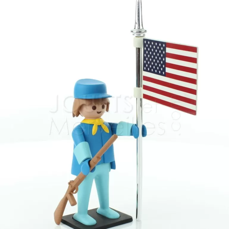 PLASTOY Déco Design<Le Cavalier Americain Playmobil Collectoys De