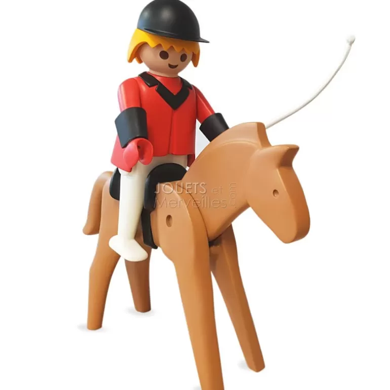 PLASTOY Déco Design<Le Cavalier Et Son Cheval Playmobil Collectoys