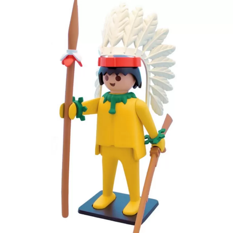 PLASTOY Déco Design<Le Chef Indien Et Son Cheval Playmobil Collectoys